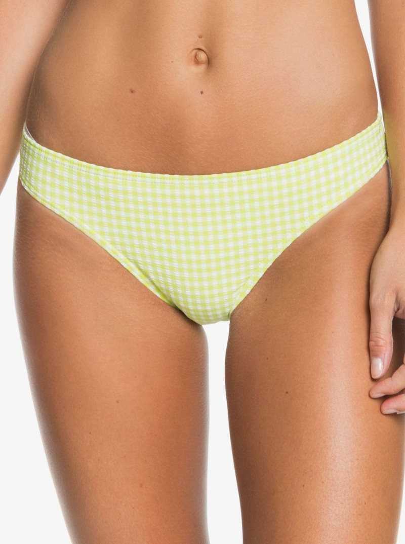 Roxy Beautiful Sun Regular Bikini Bottoms Limeade Small Castle S | COUGH-3127