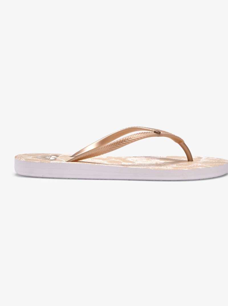 Roxy Bermuda Sandals Beige/White | BZIVG-8937