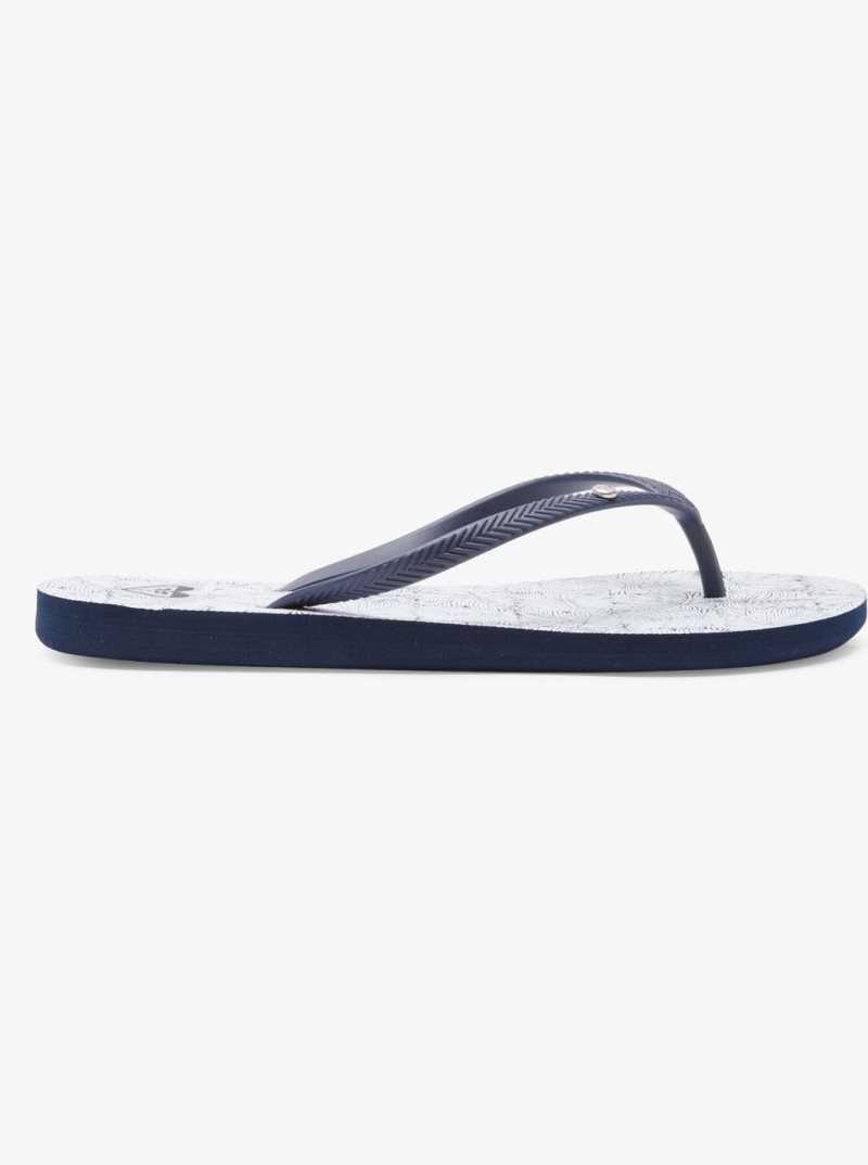 Roxy Bermuda Sandals Navy White | BNCFP-6918