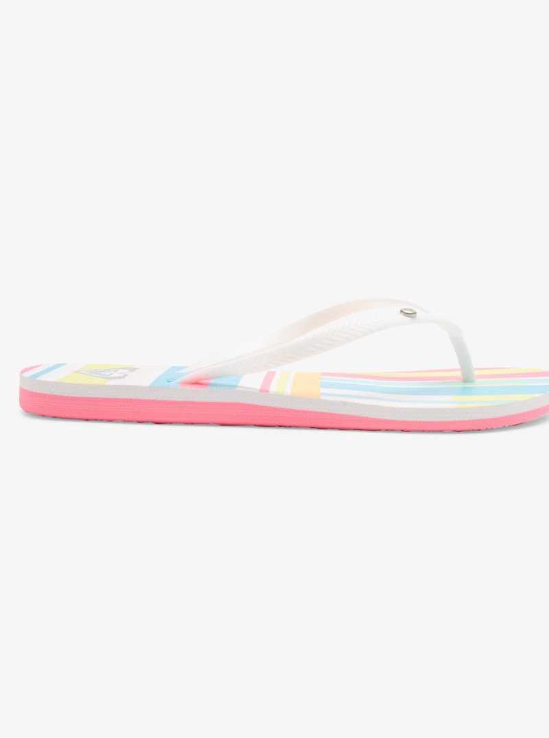 Roxy Bermuda Sandals White/Stripe | OWCLB-6914