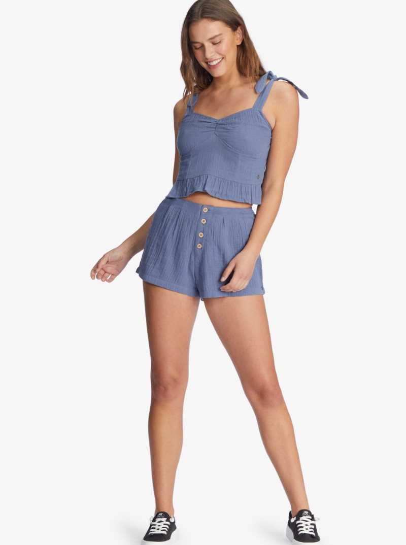 Roxy Beyond Me Strappy Top Bijou Blue | XQTSM-7128