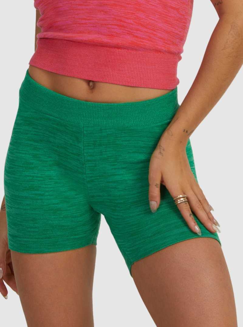 Roxy Bold As Love Bike Shorts Green Dream | RUETX-1478