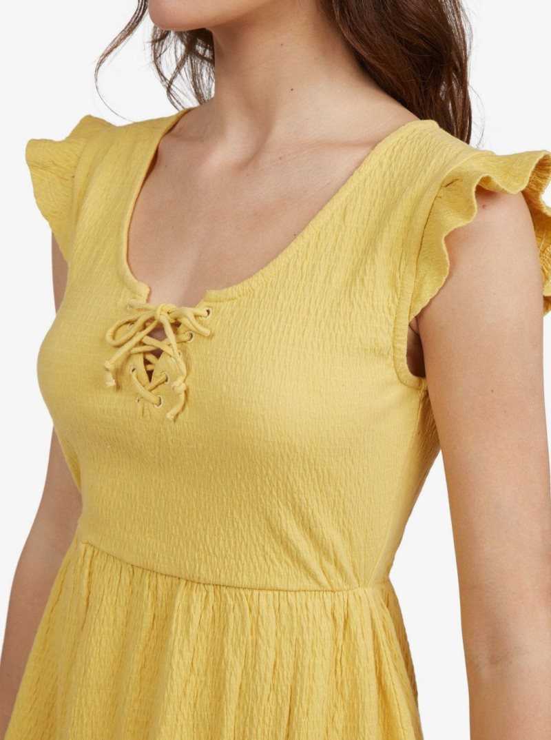 Roxy Born In Paradise Dress Ochre | MOPRS-8324