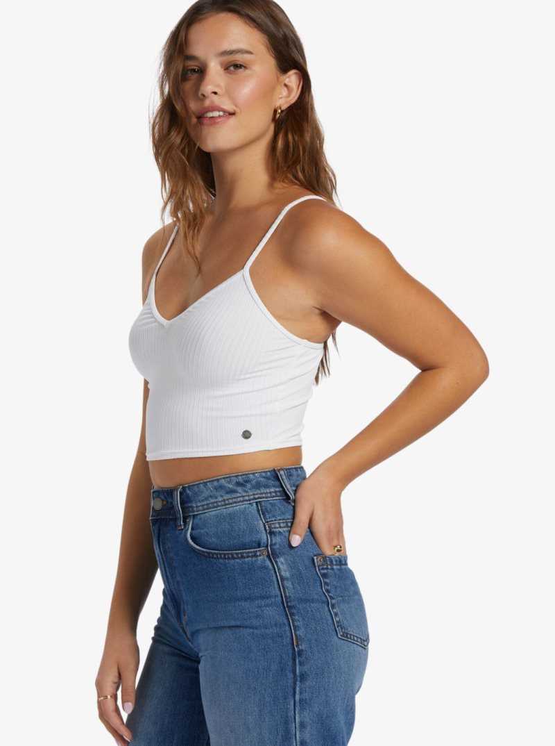 Roxy Brami Strappy Top Snow White | NSACB-8054