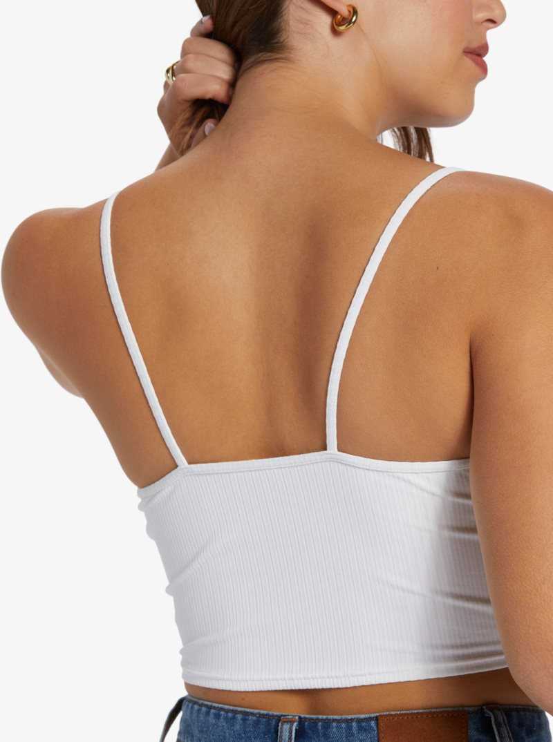 Roxy Brami Strappy Top Snow White | NSACB-8054