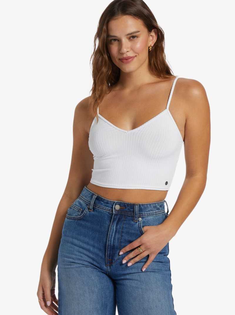 Roxy Brami Strappy Top Snow White | NSACB-8054