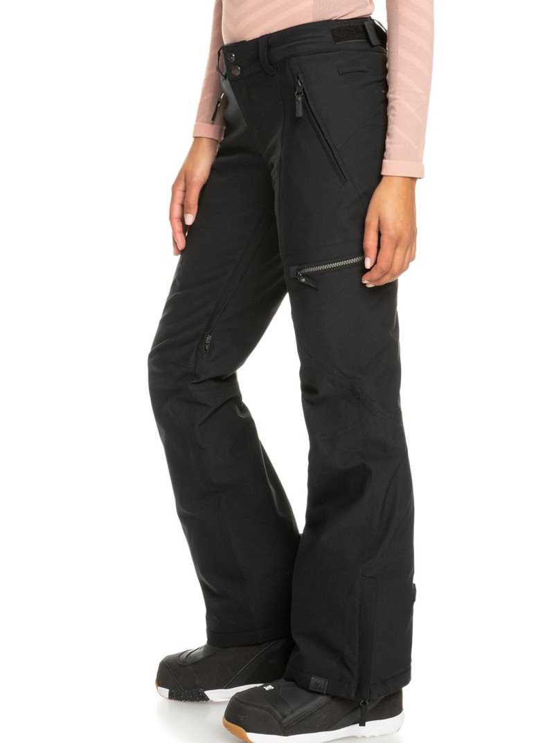 Roxy Cabin Slim Fit Snow Pants True Black | AICMT-3297