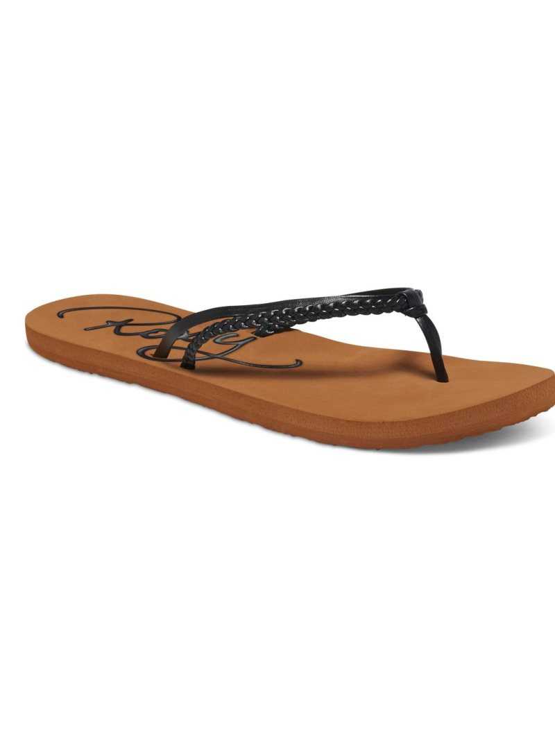 Roxy Cabo Sandals Black | SLPQR-9862