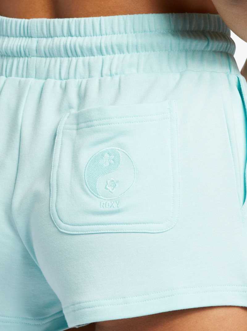 Roxy Check Out Sweat Shorts Spa Retreat | RWDAN-7265