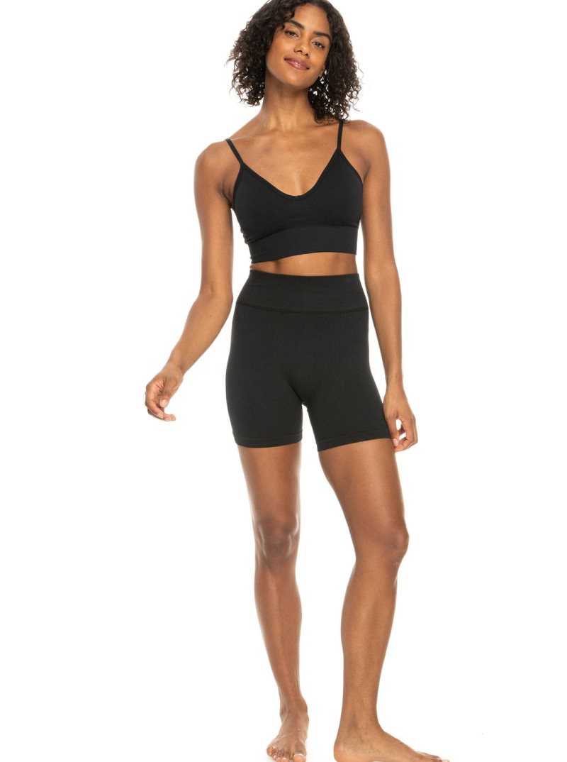 Roxy Chill Out Seamless Sports Bra Anthracite | YFCTO-5391