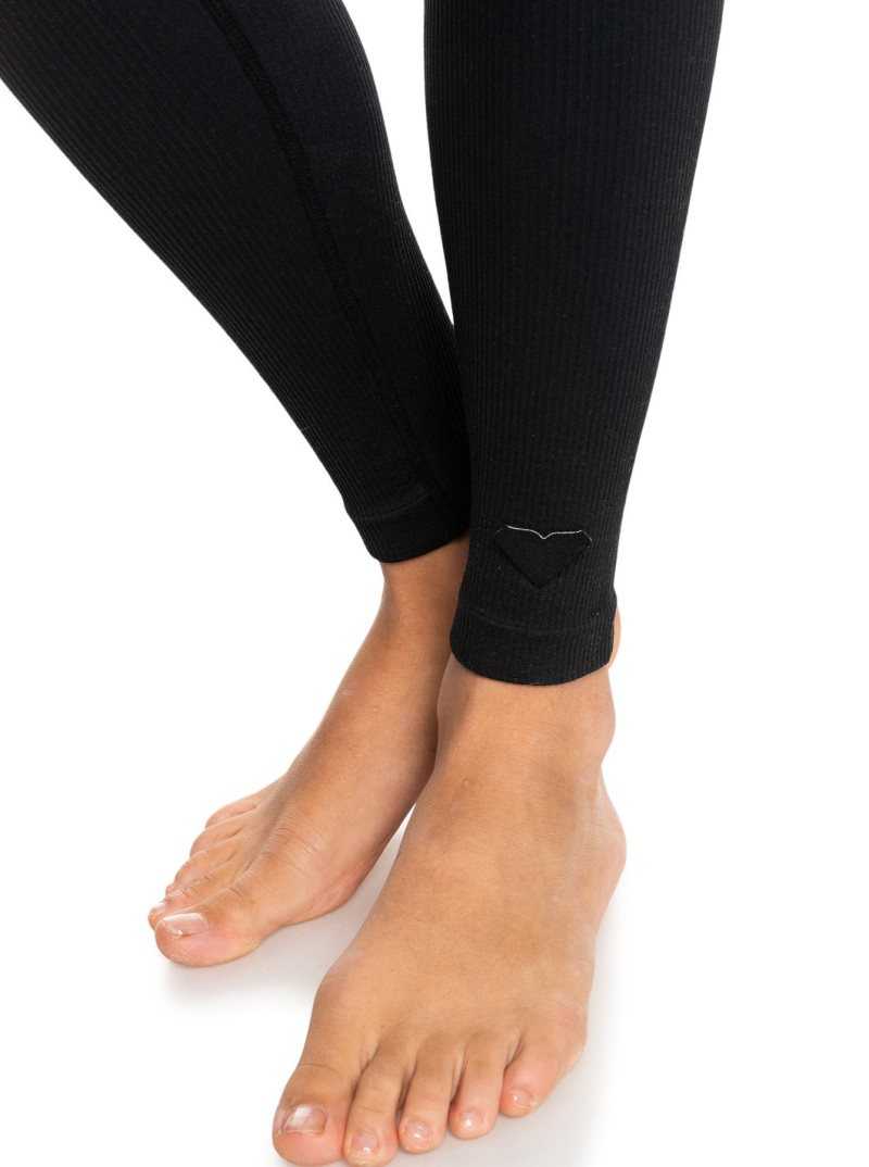 Roxy Chill Out Seamless Technical Leggings Anthracite | FVUST-6930