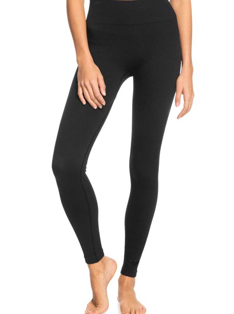 Roxy Chill Out Seamless Technical Leggings Anthracite | FVUST-6930