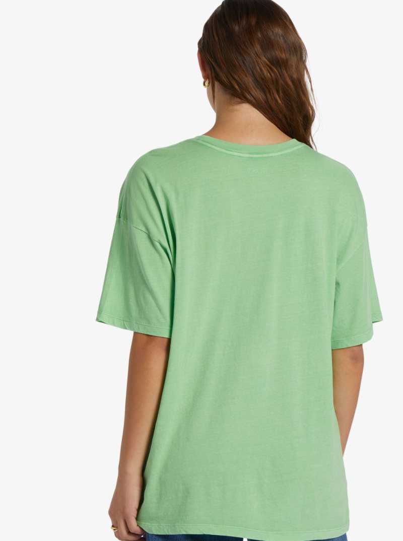 Roxy Circle Time T-Shirt Absinthe Green | SBVDY-6140