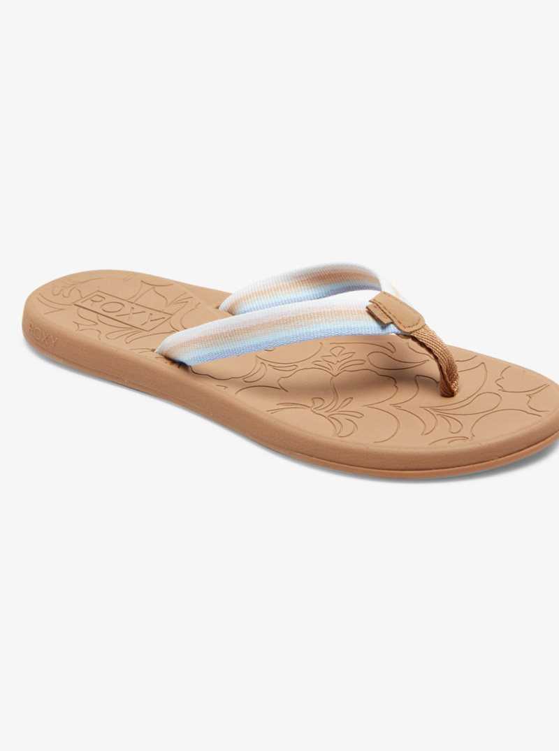 Roxy Colbee Sandals Brown/Blue | IAZWK-3054