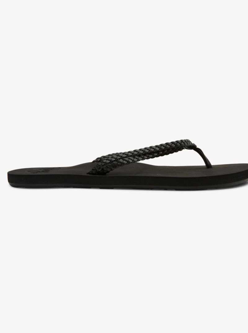 Roxy Costas Flip-Flops Black 3 | DFTOJ-2039