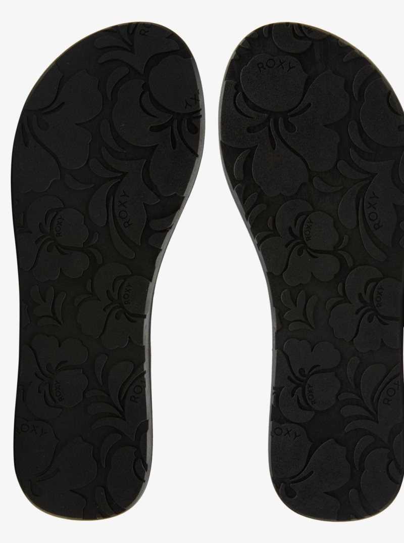 Roxy Costas Flip-Flops Black 3 | DFTOJ-2039