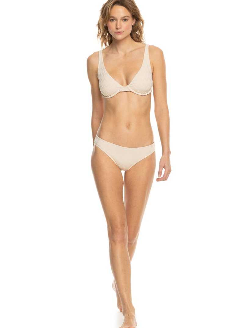 Roxy Current Coolness D-Cup Underwired Bikini Top Tapioca | VBDMN-6953