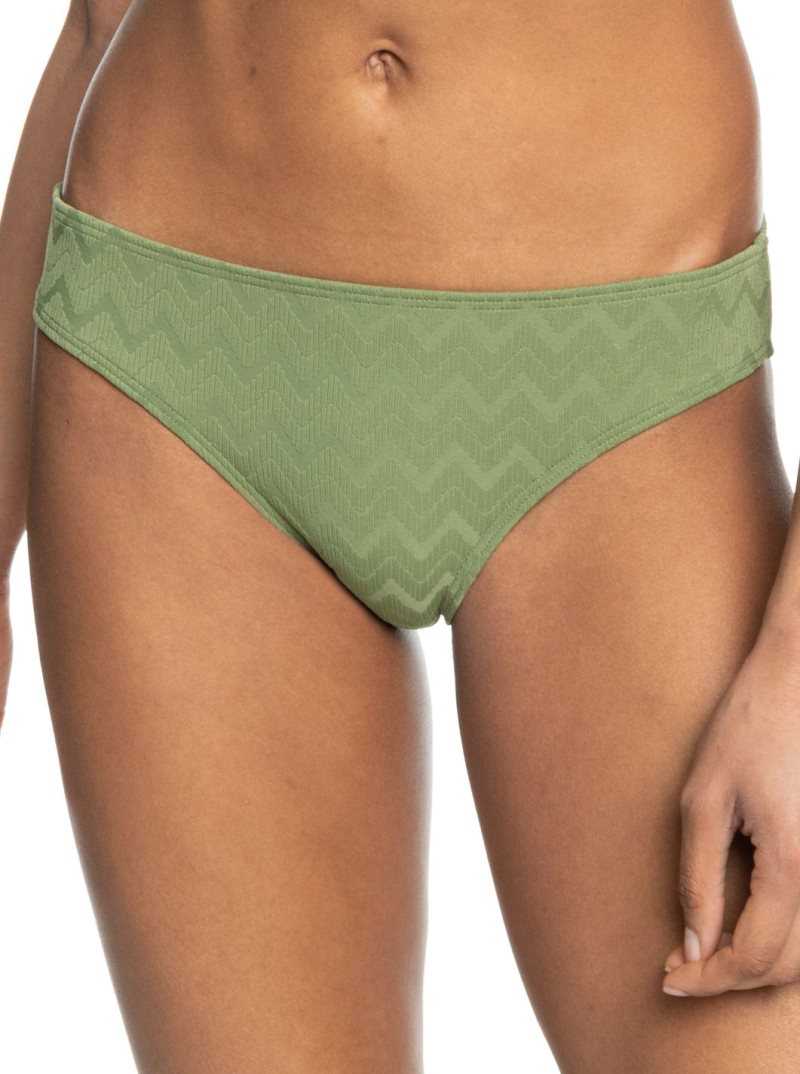 Roxy Current Coolness Hipster Bikini Bottoms Loden Green | MDYOI-1750