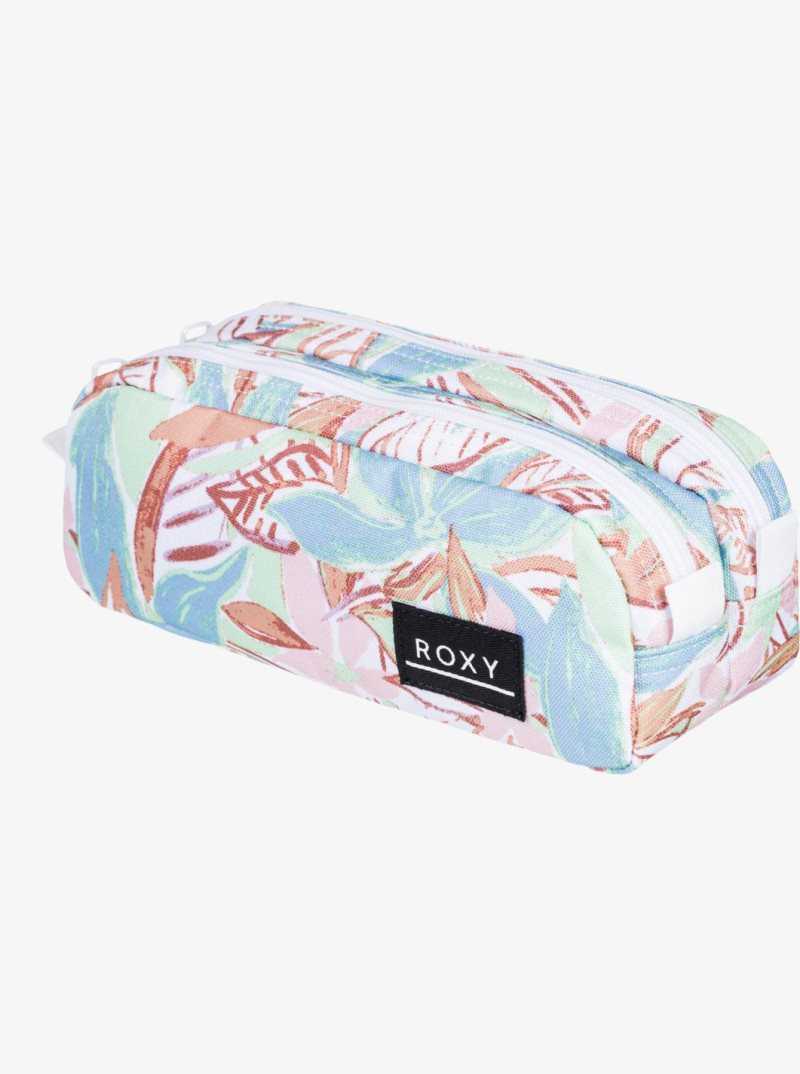 Roxy Da Rock Printed Pencil Case Sprucetone Les Fleurs S | ZEUJV-7051