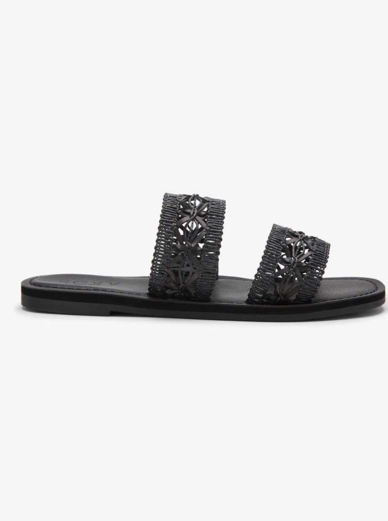 Roxy Dafni Sandals Black | OQPZI-8037