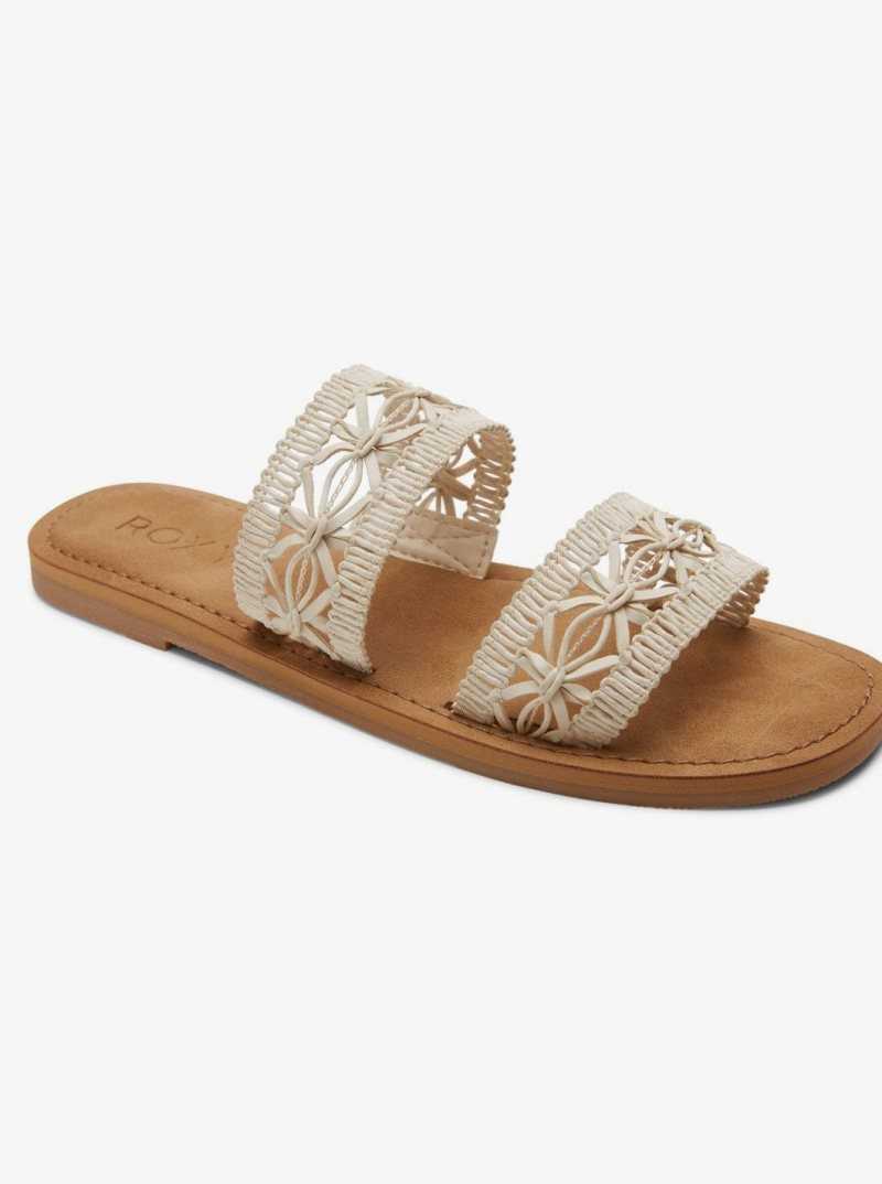 Roxy Dafni Sandals White | QOGST-3795