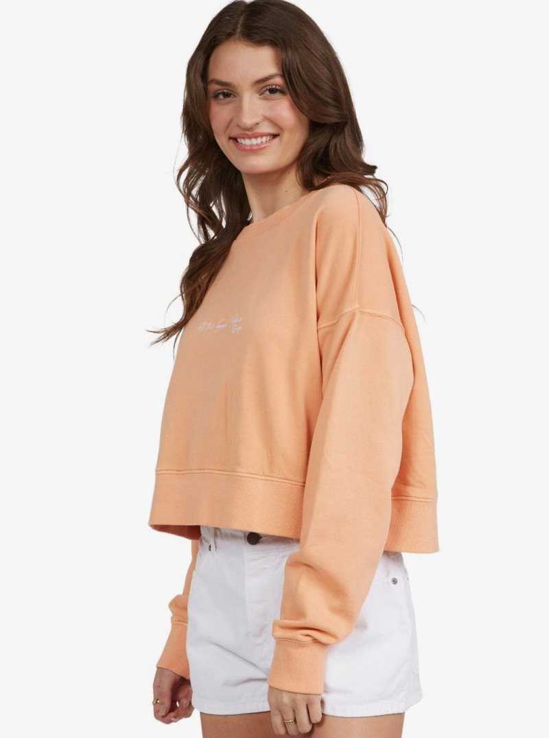 Roxy Dream Of Aloha Sweatshirt Cantaloupe | EVUDG-5341