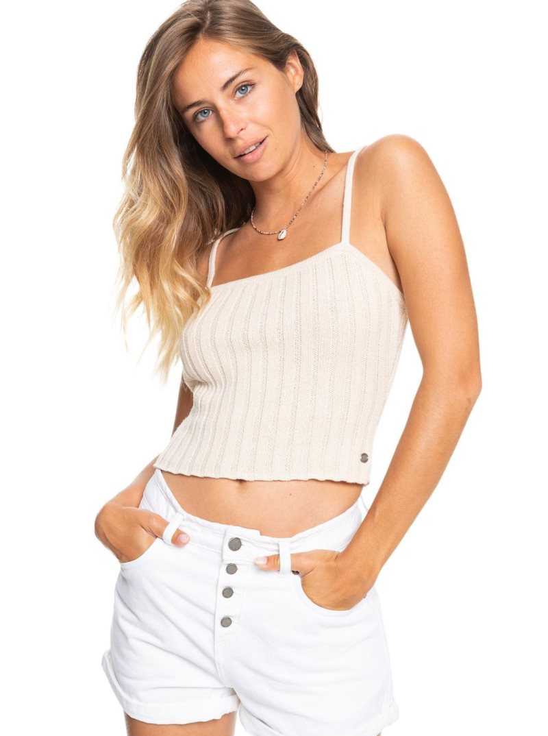 Roxy Dream Sign Knit Tube Top Tapioca | QNAEM-4126