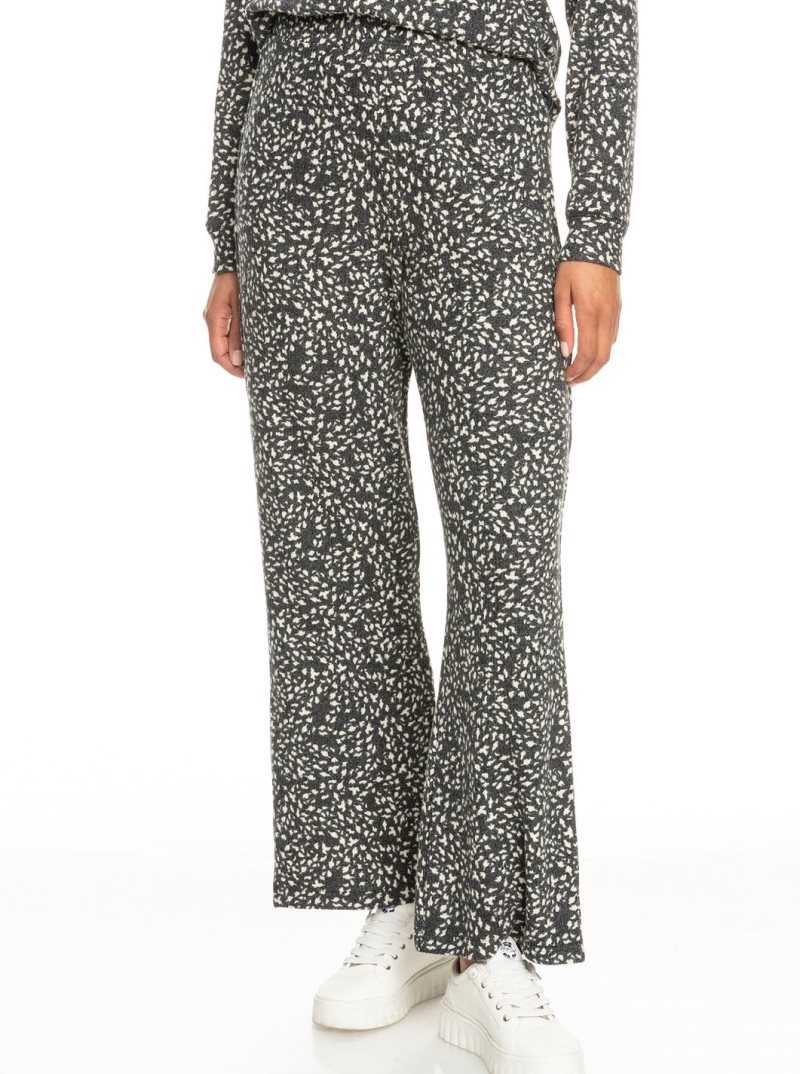 Roxy Endless Daze High-Waisted Pull-On Pants Tapioca Animalia Dots | UWIQD-9475