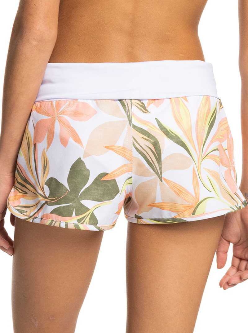 Roxy Endless Summer Printed 2' Boardshorts Bright White Subtly Salty Flat | CUDQG-3270