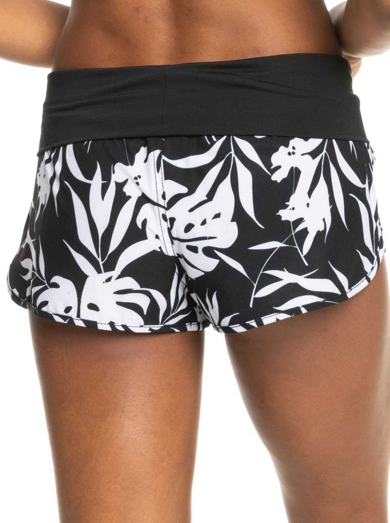 Roxy Endless Summer Printed 2' Boardshorts Anthracite Surf Trippin Bico S | HFRDY-7690