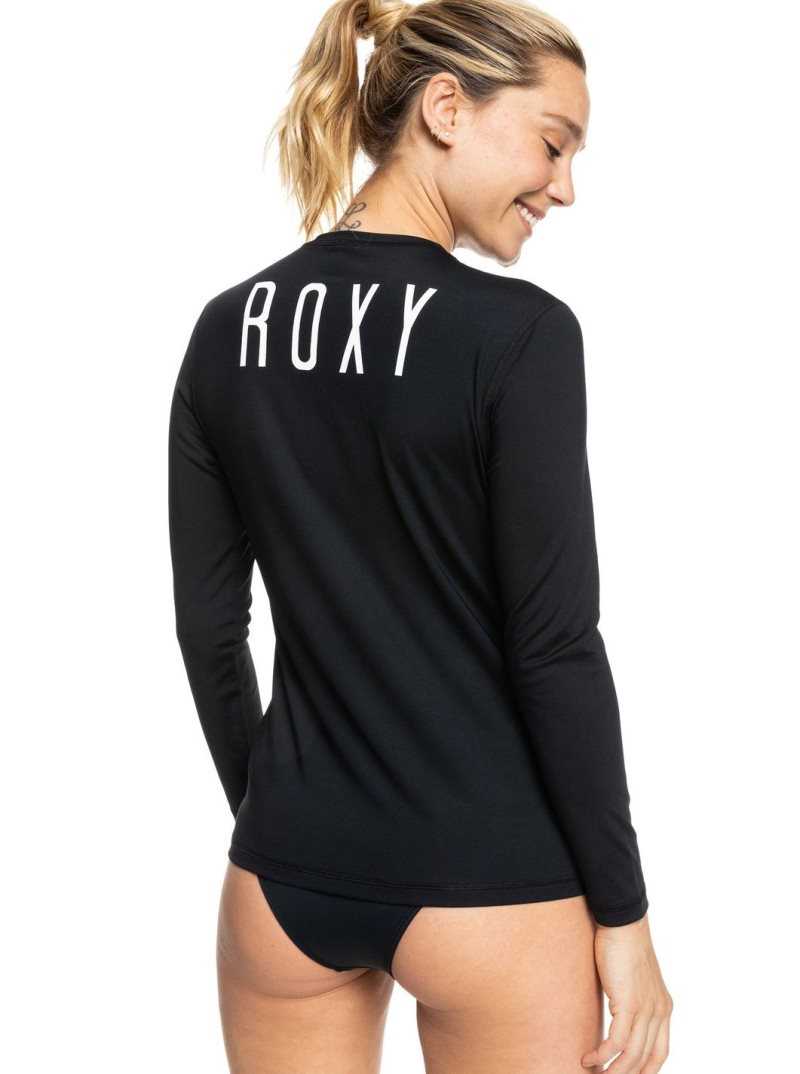 Roxy Enjoy Waves Long Sleeve UPF 50 Rashguard Anthracite | TQUVH-6012