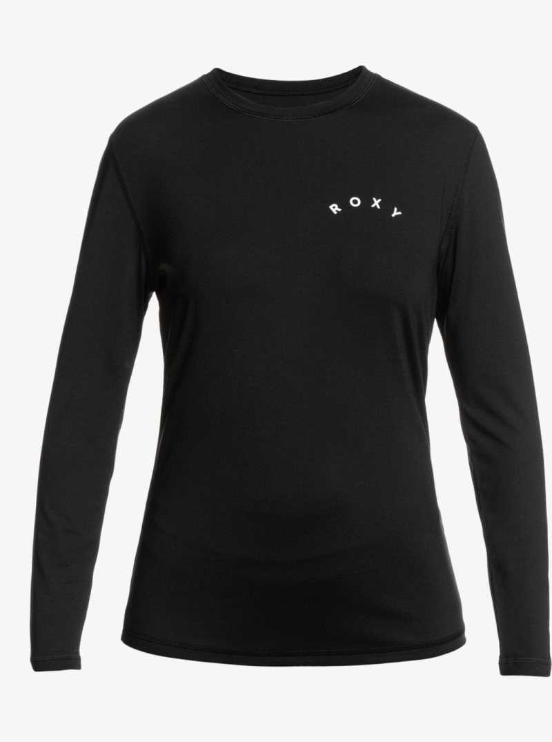 Roxy Enjoy Waves Long Sleeve UPF 50 Rashguard Anthracite | TQUVH-6012