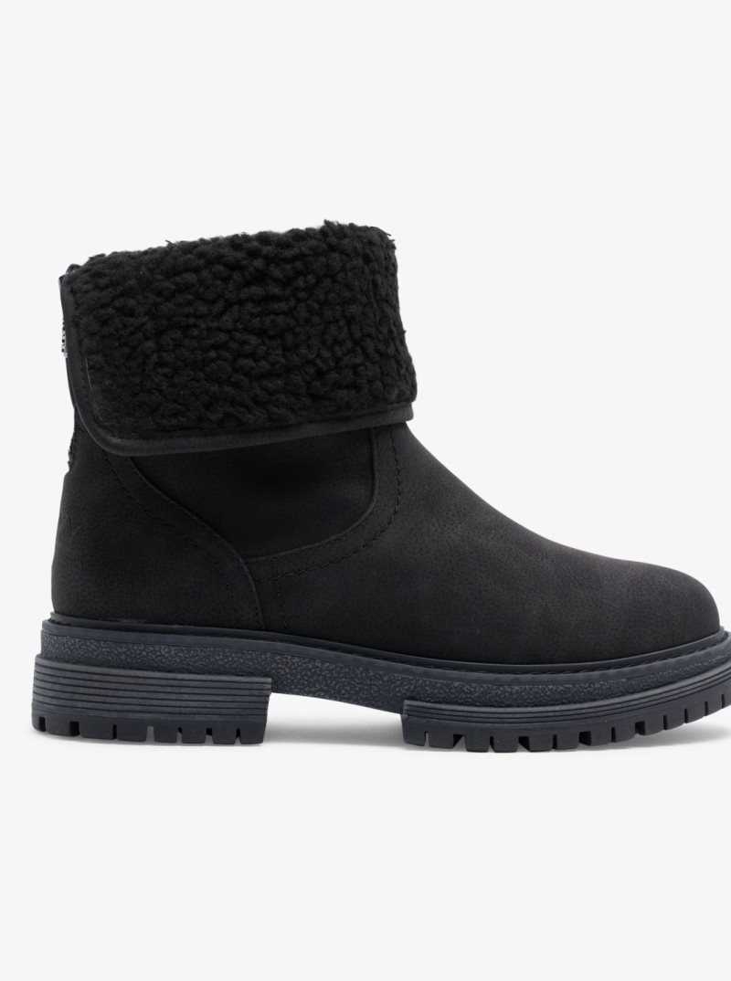 Roxy Fall Slip-On Boots Black | LNSFG-1508