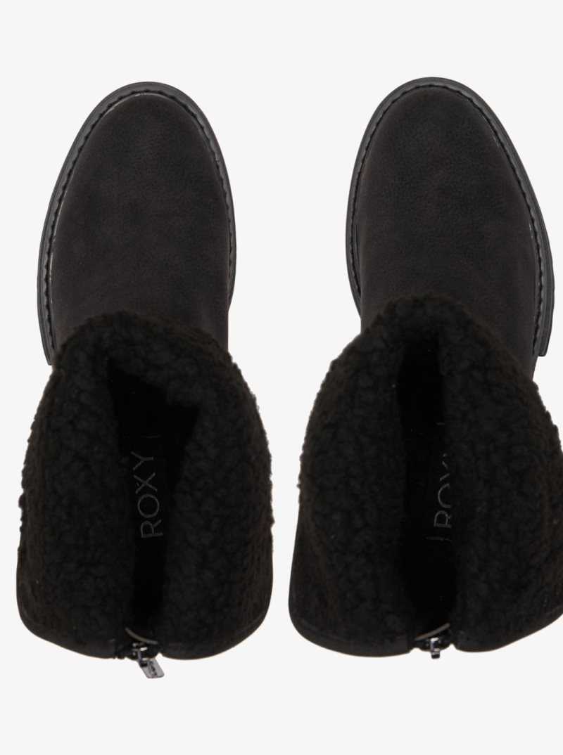 Roxy Fall Slip-On Boots Black | LNSFG-1508