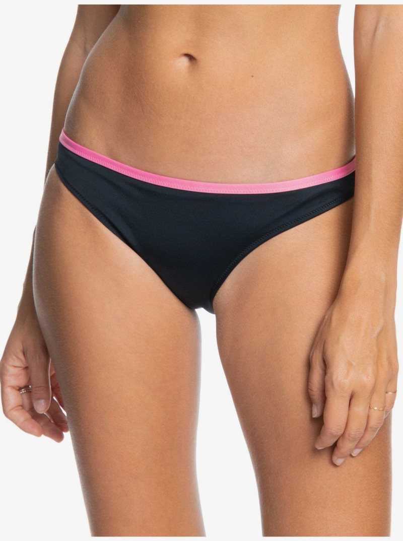 Roxy Fitness Regular Bikini Bottoms Anthracite | CRTQL-6945