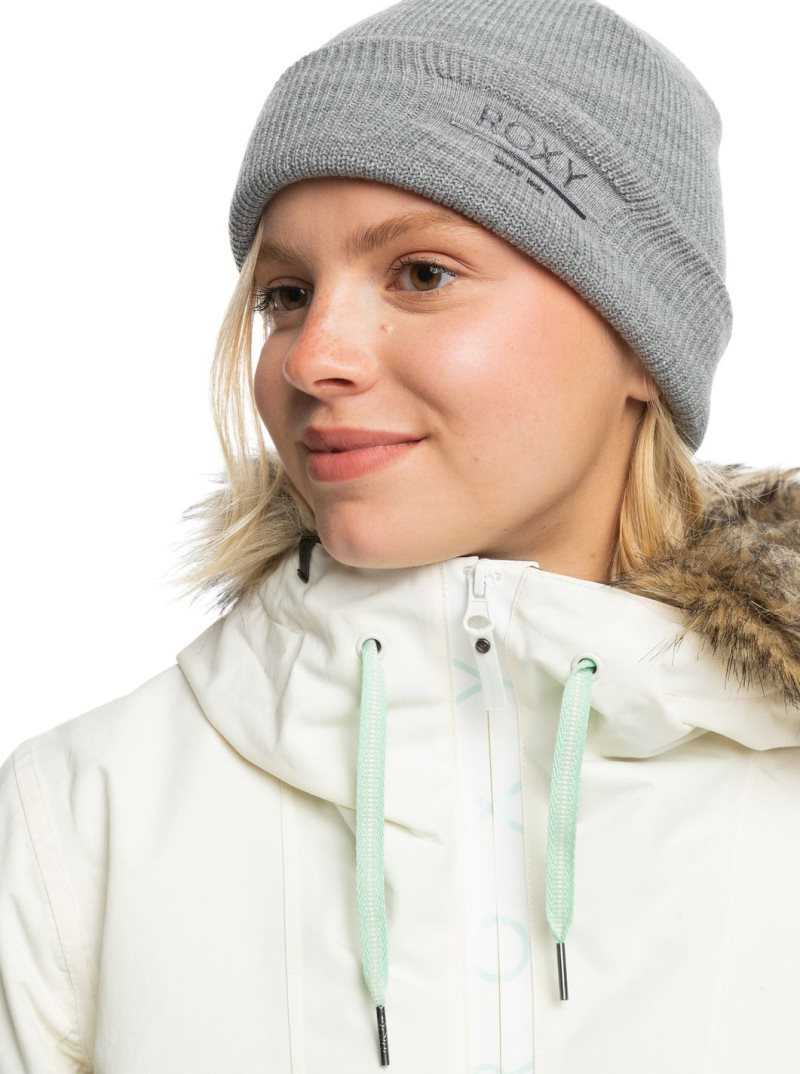 Roxy Folker Beanie Heather Grey | UYAMX-6741