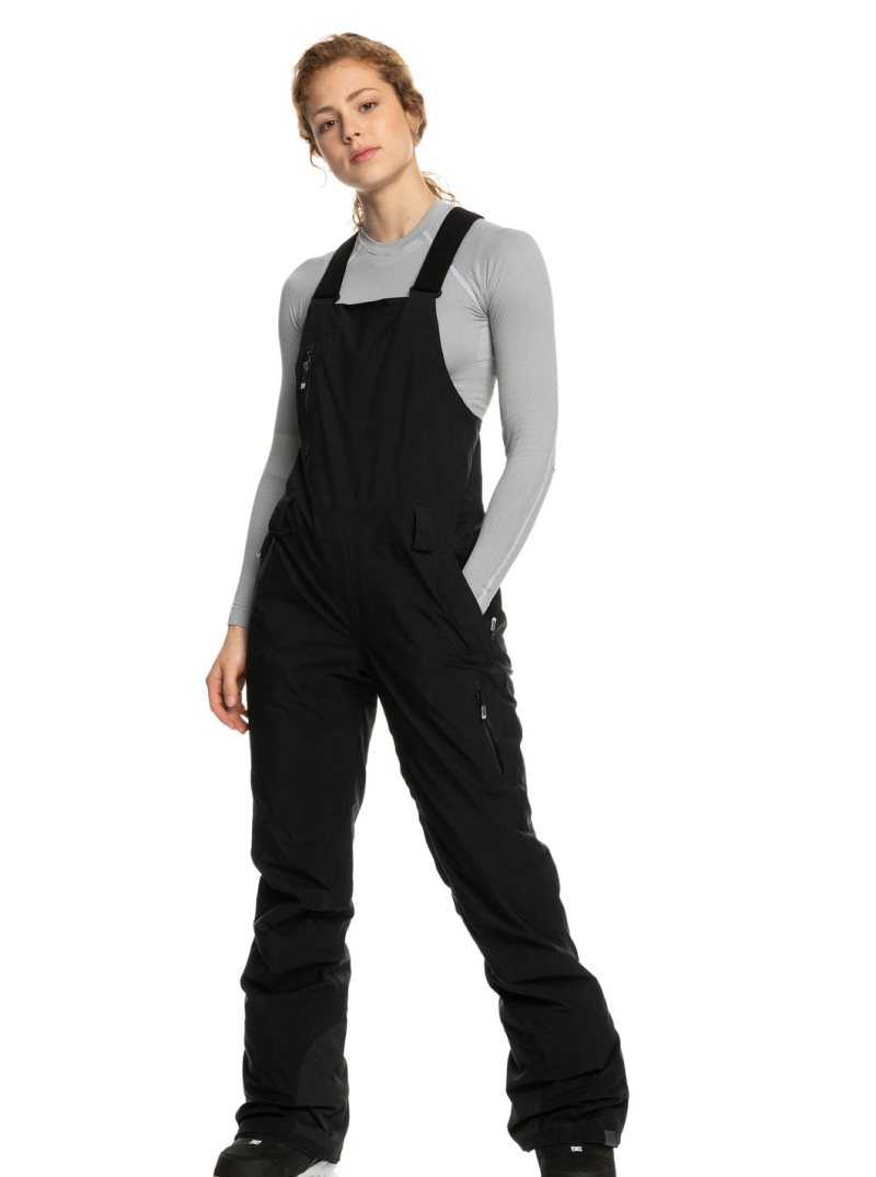 Roxy GORE-TEX Stretch Prism Insulated Snow Bib Pants True Black | ANDGL-3925