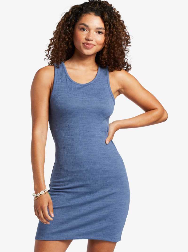 Roxy Good Keepsake Strappy Midi Dress Bijou Blue | BPEFO-0512