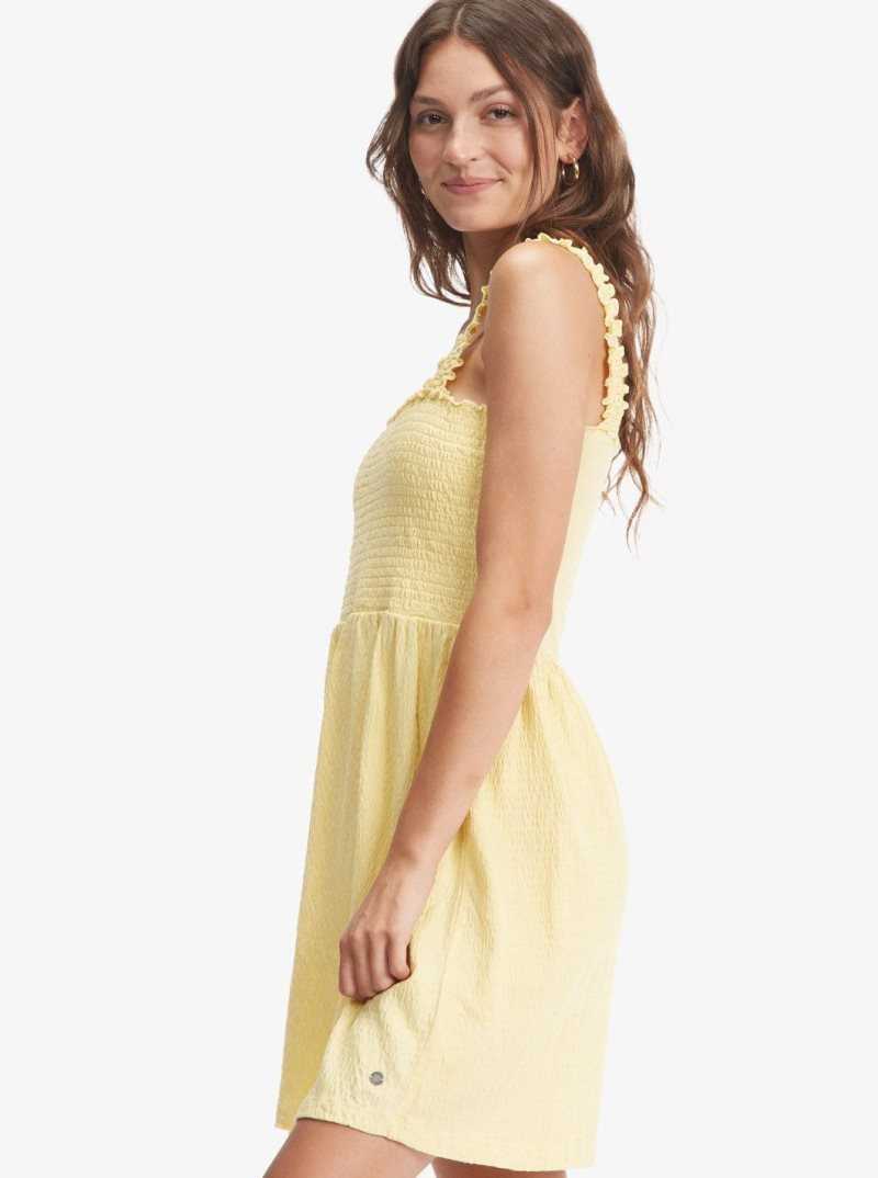 Roxy Hanging 10 Off The Shoulder Mini Dress Sundress | ANJLG-5492