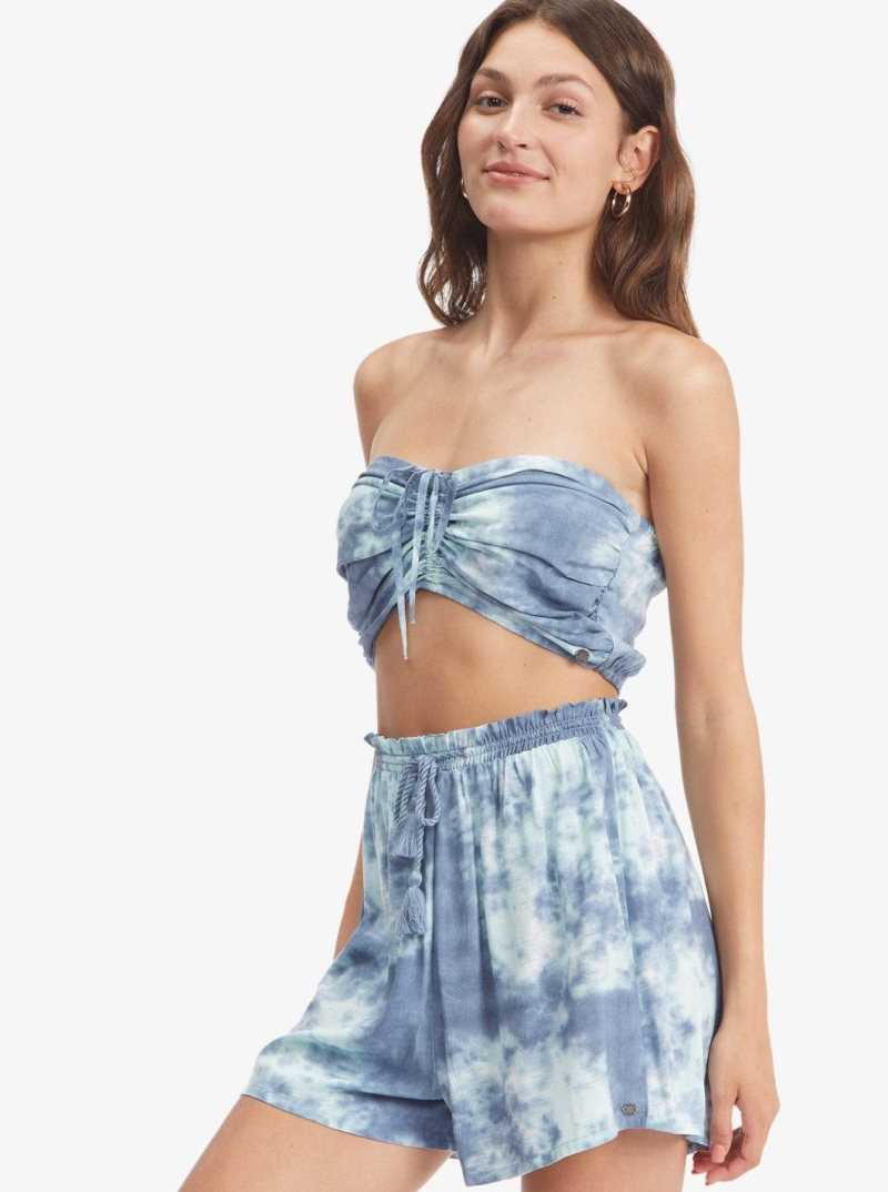 Roxy Happiness Awaits Beach Shorts Bijou Blue Long Weekend | MFYDV-2685