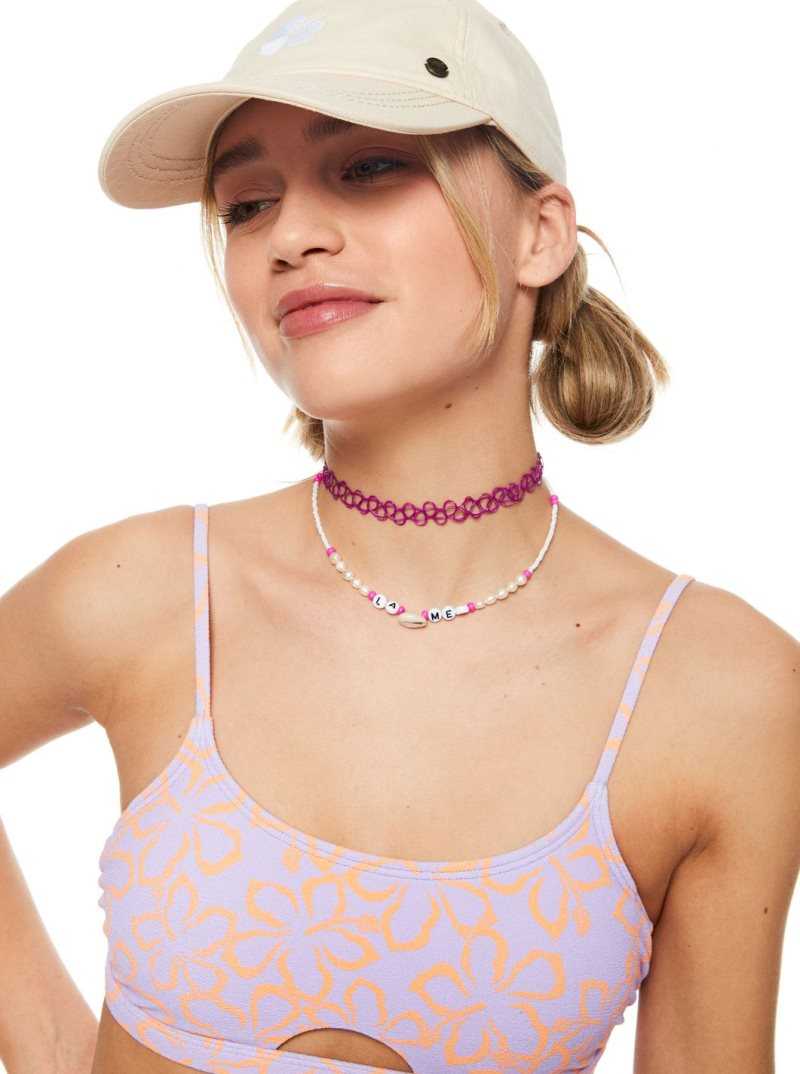 Roxy Hawaiian Heat Bralette Bikini Top Mock Orange Hawaiianheat | XSZBW-1973