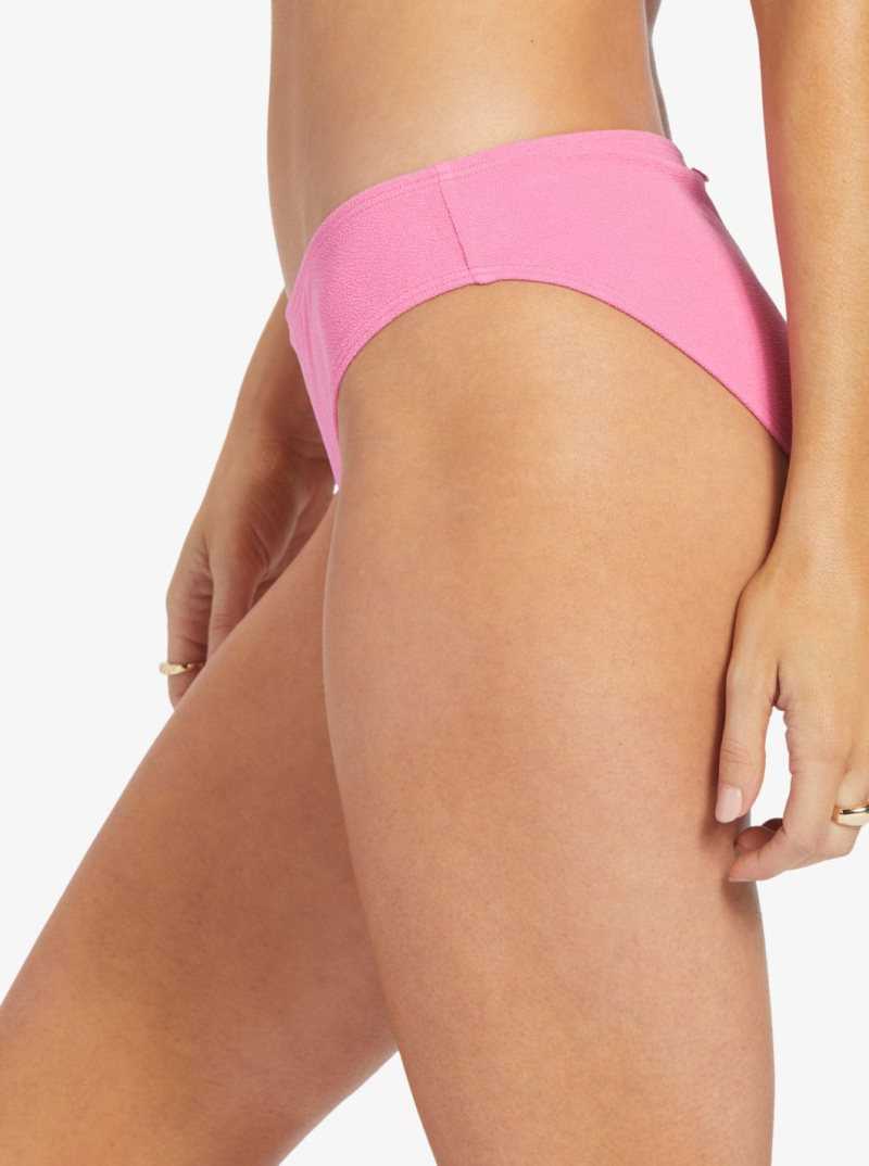 Roxy Hawaiian Heat Hipster Bikini Bottoms Shocking Pink | XODGZ-4873