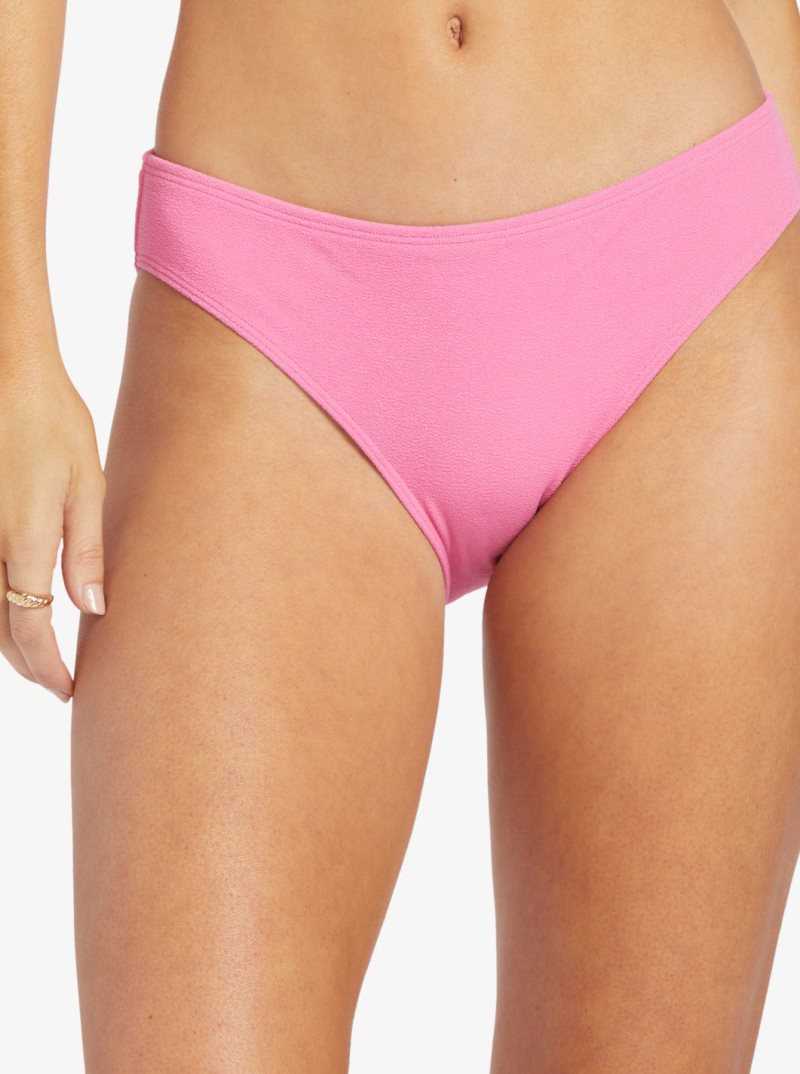 Roxy Hawaiian Heat Hipster Bikini Bottoms Shocking Pink | XODGZ-4873