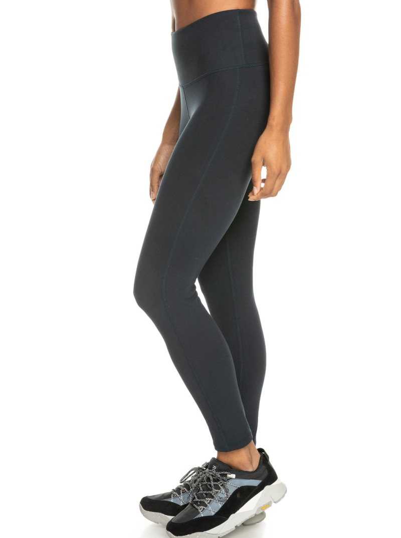 Roxy Heart Into It Technical Leggings Anthracite | OJDIK-1873