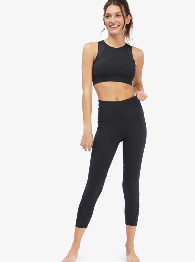 Roxy Interstellar Disco Fitness Leggings Anthracite | VMSYW-1832