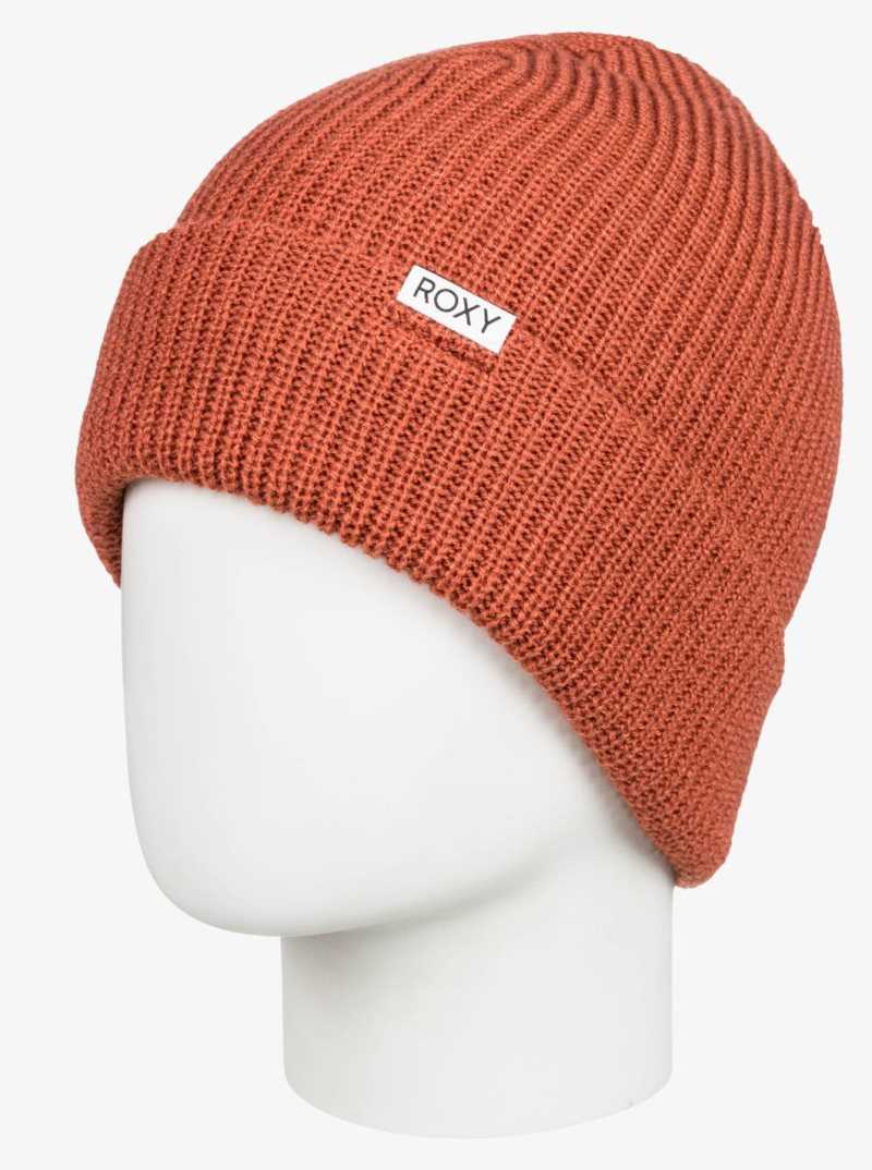 Roxy Island Fox Beanie Baked Clay | FKJIA-2061