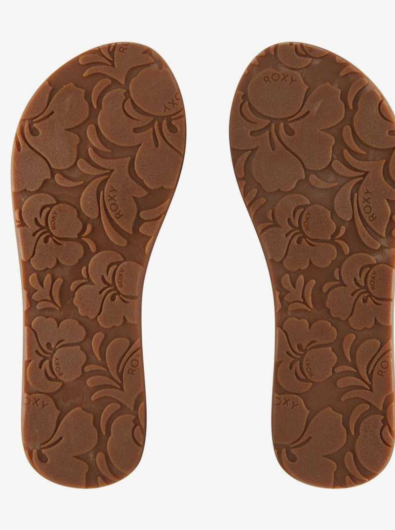 Roxy Jasmine Flip-Flops Rose Gold | DUYML-5047