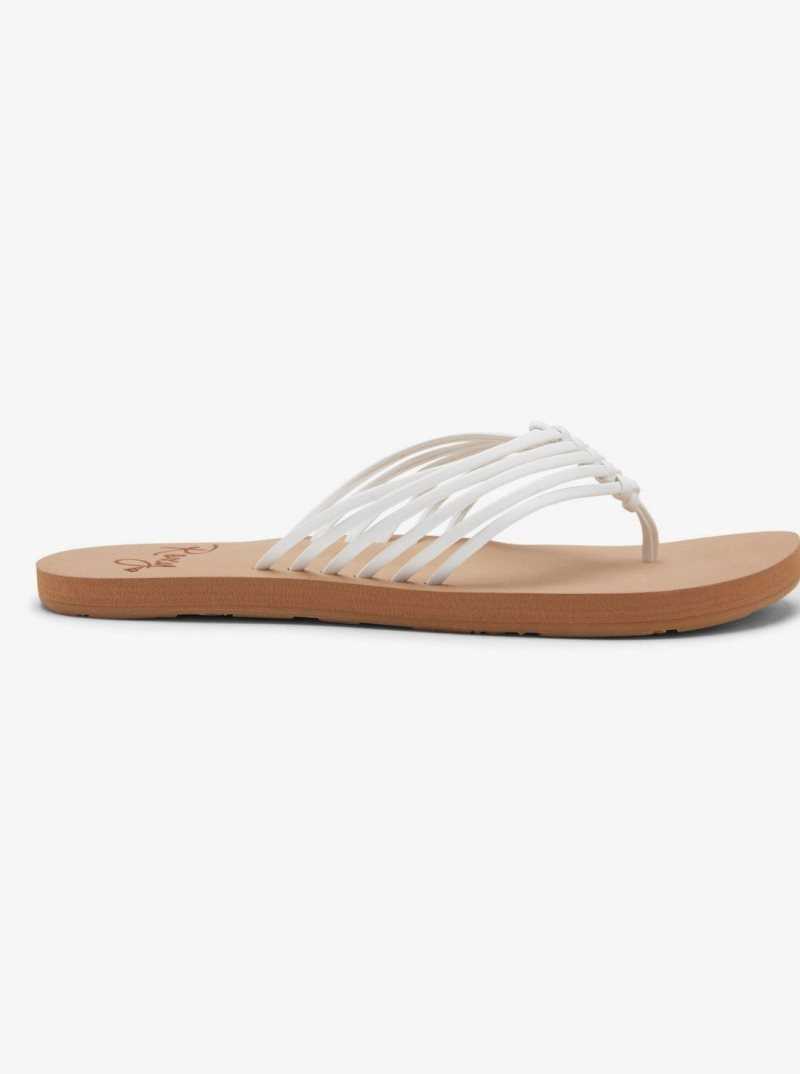 Roxy Jasmine Flip-Flops White | LQHWF-1592