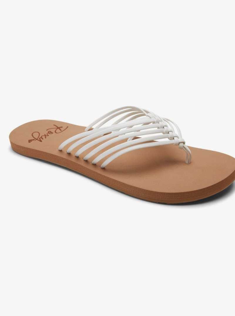 Roxy Jasmine Flip-Flops White | LQHWF-1592