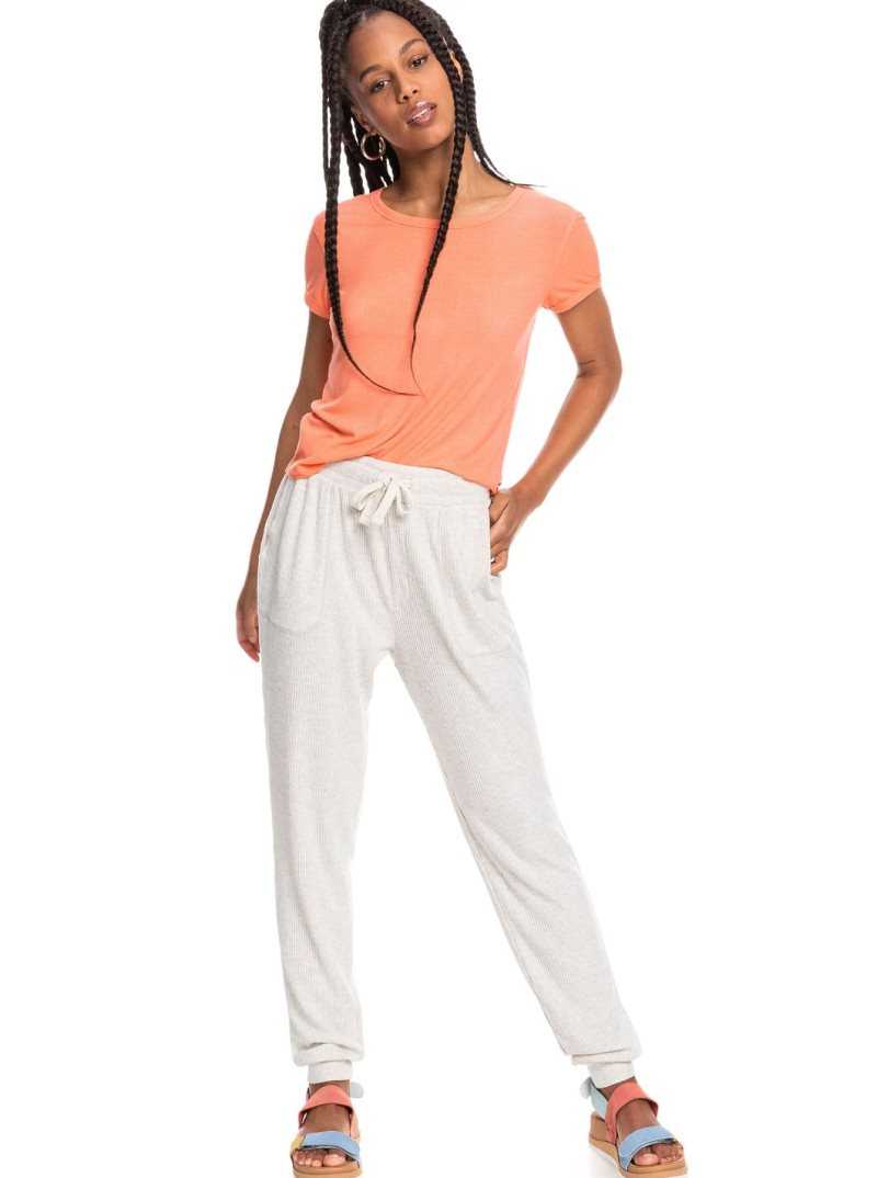 Roxy Just For Chilling Non-Denim Pants Metro Heather | MTSOB-8607